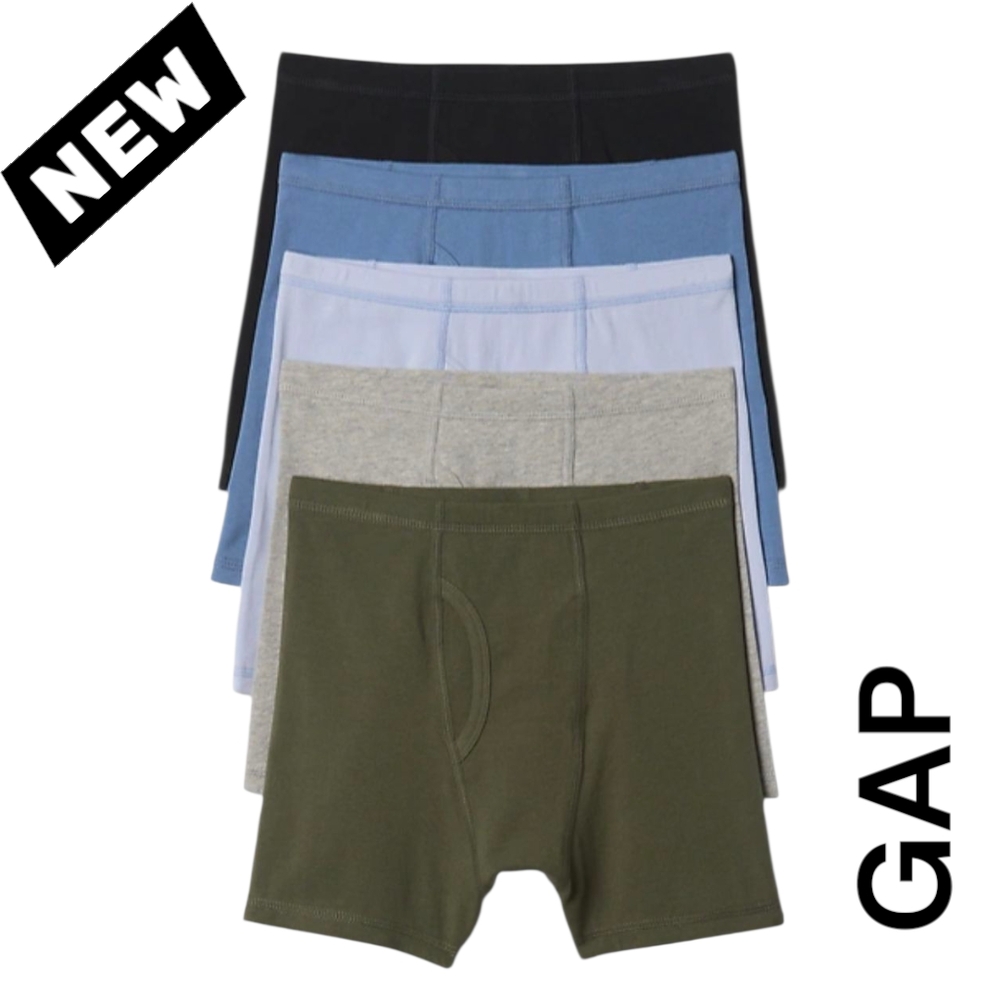 NEW GAP Boys Boxer Briefs Organic Cotton - Blue, Gray, Green Set ✨️🌞HOST PICK💥